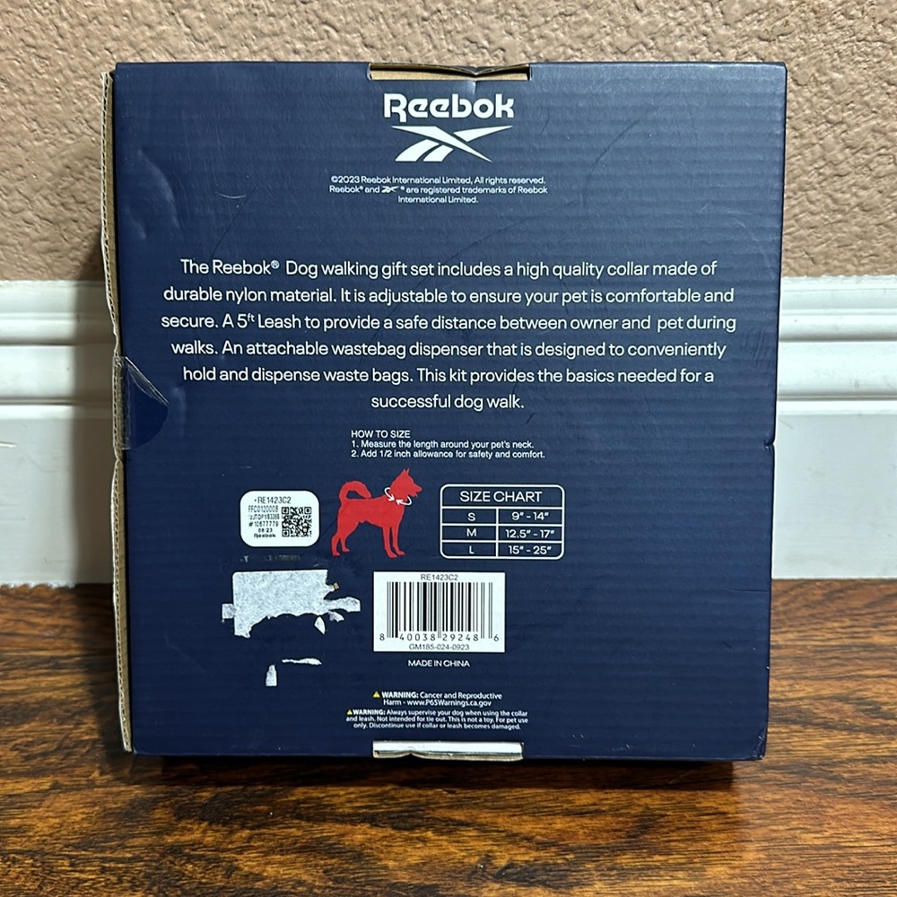 NWT Reebok Dog Walking Gift Set - Picture 4 of 8